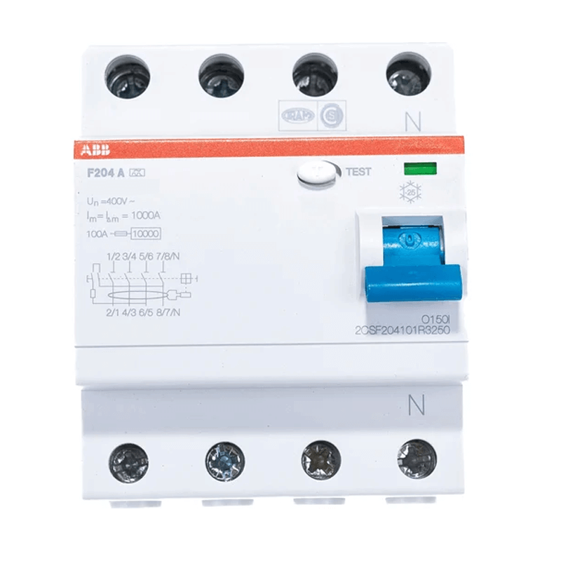 เบรคเกอร์กันไฟดูด 25 แอมป์ 4 โพล ABB RCCB F204 A-25/0.03 (Type A)_2